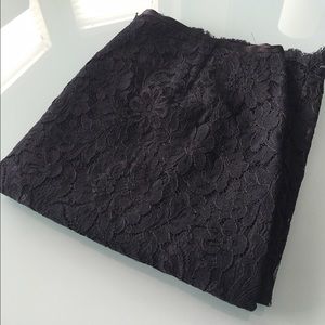Ann Taylor black lace pencil skirt